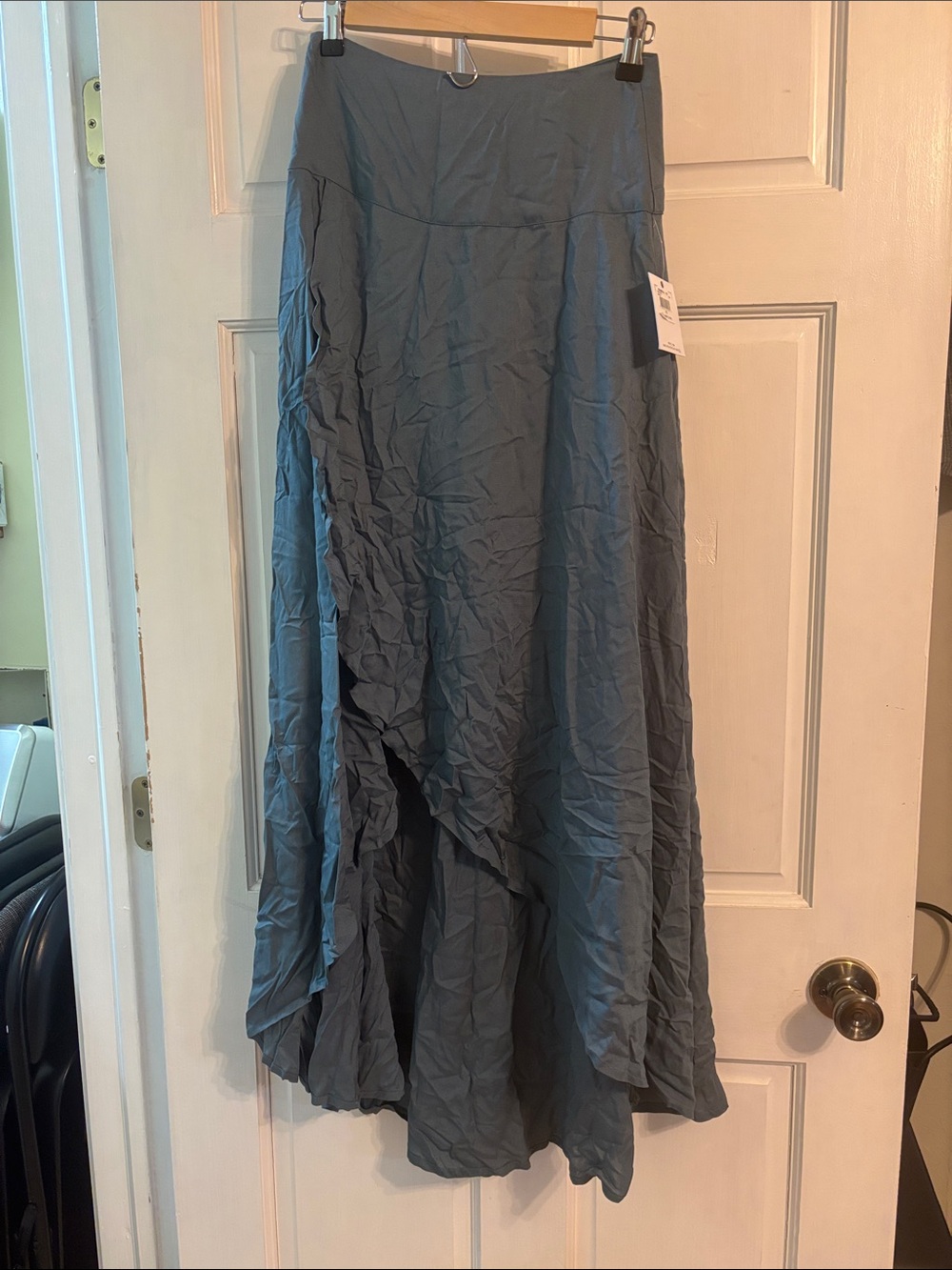 O’Neill Women’s Sage green Full-Length high low Flowing Skirt